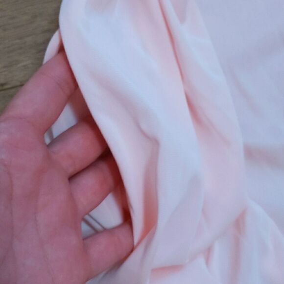 Vanity Fair light pink nylon gown house coat robe L - Picture 7 of 10